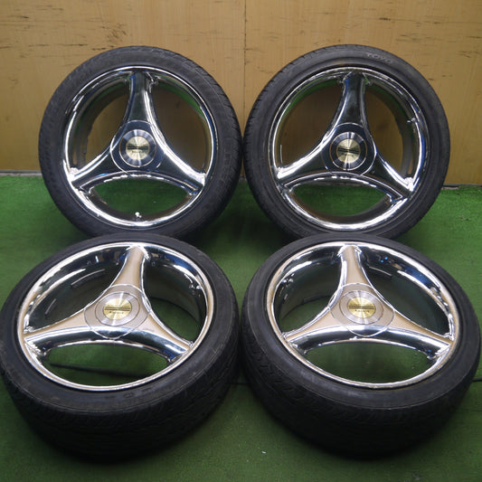 *送料無料* バリ溝！8.5分★American Racing 205/45R17 215/45R17 ダンロップ トーヨー アメリカンレーシング 17インチ PCD114.3/4H 5H マルチ★4052208Hノ