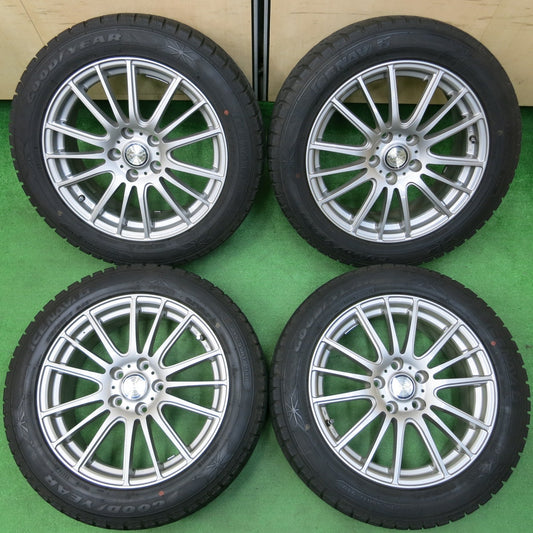 *送料無料* バリ溝！キレイ！9分★スタッドレス 215/55R17 グッドイヤー アイスナビ6 ravrion Selzer ラブリオン 17インチ PCD114.3/5H★4032705イス