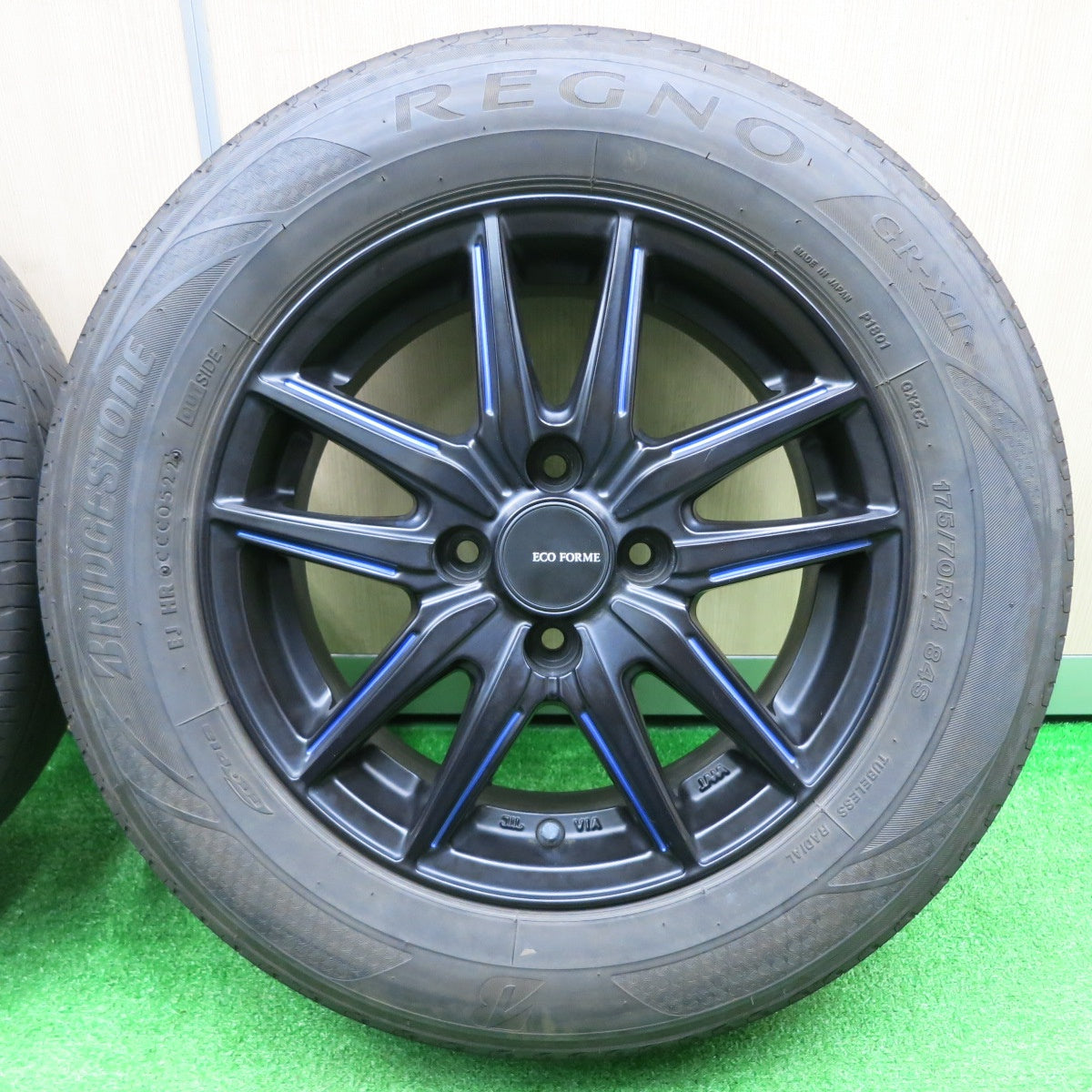 [送料無料] キレイ！22年★175/70R14 ブリヂストン レグノ GR-X2 ECO FORME エコフォルム 14インチ PCD100/4H★4100502NJノ