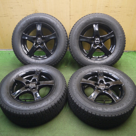 *送料無料* バリ溝！22年！キレイ！9.5分以上★★ワーゲン T-CROSS 等 BORBET 205/65R15 スタッドレス トーヨー オブザーブ GIZ2 ボルベット 15インチ PCD100/5H★4031902Hス