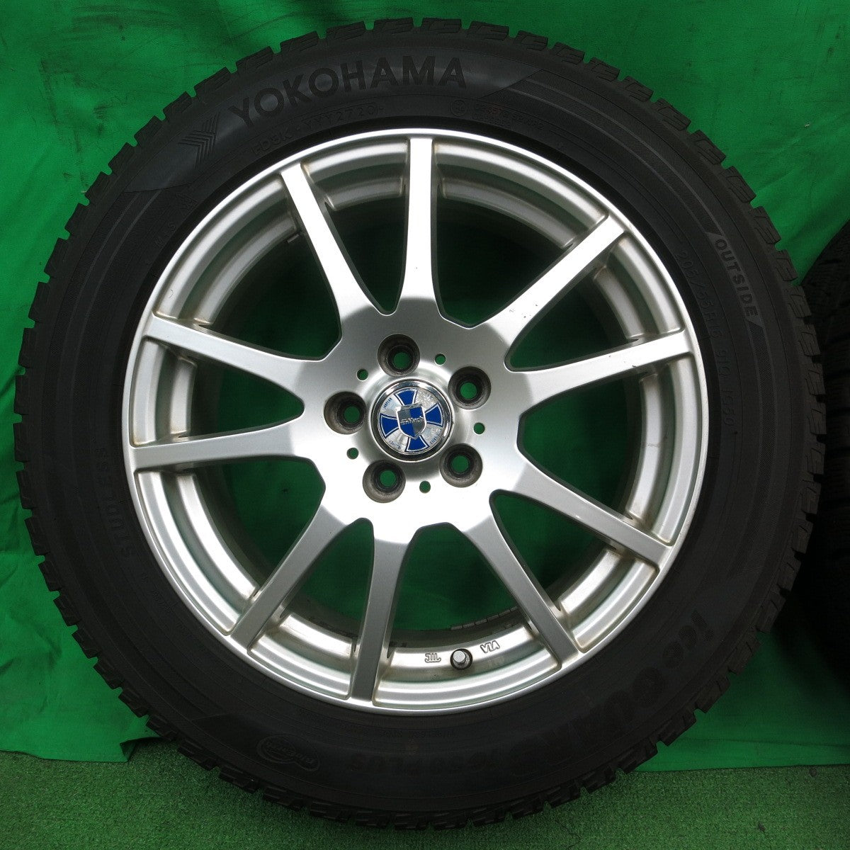 *送料無料* バリ溝！20年！9.5分★スタッドレス 205/55R16 ヨコハマ アイスガード iG50 プラス GMach 16インチ PCD100/5H★4050102ナス