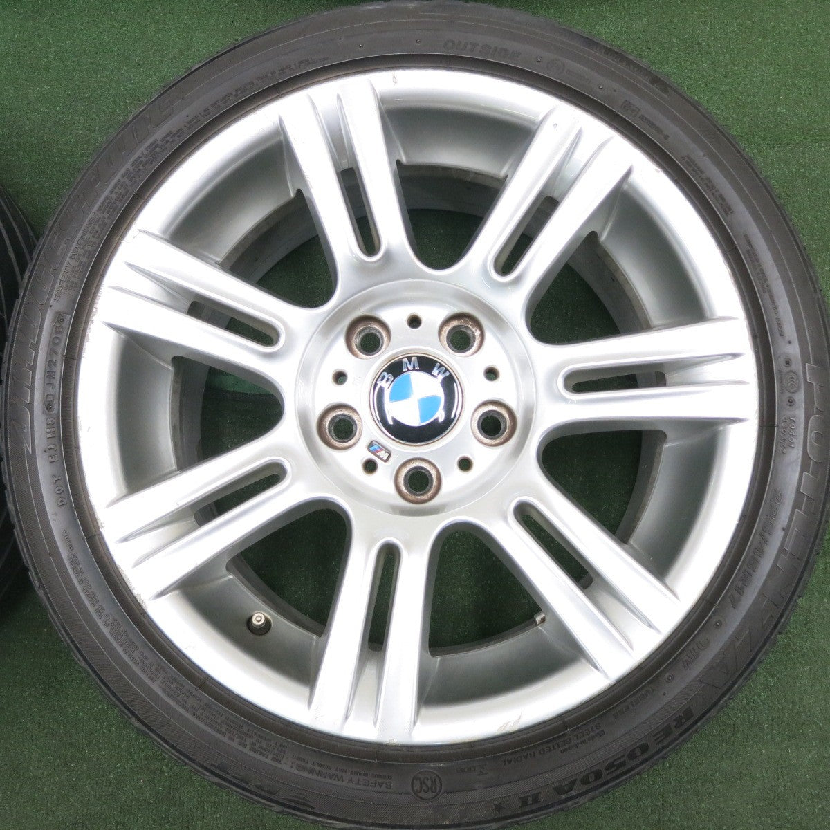 *送料無料* 4本価格★BMW 3シリーズ E90 Mスポーツ 純正 225/45R17 255/40R17 ブリヂストン ポテンザ RE050A2 RSC PCD120/5H★4042702HAノ