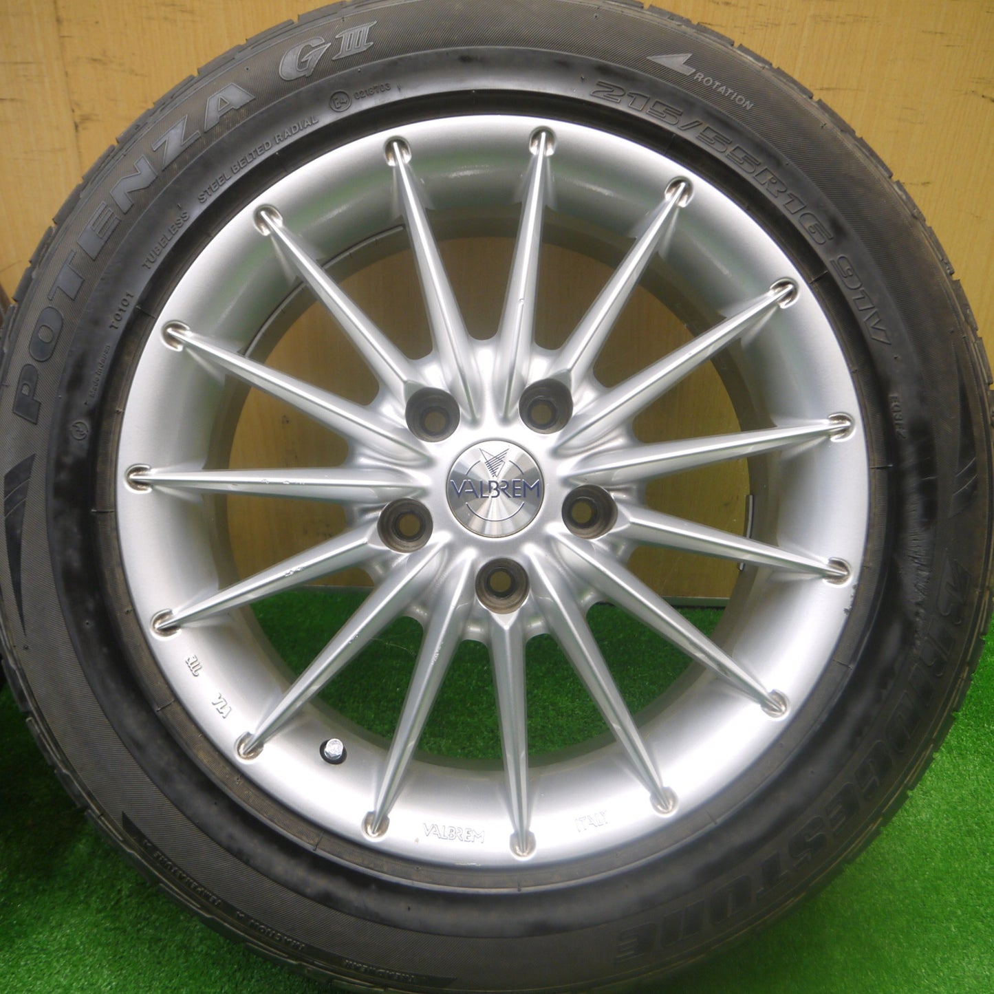 *送料無料* 4本価格★VALBREM 205/55R16 215/55R16 ファイアストン ファイアホーク ワイドオーバル ブリヂストン ポテンザ G3 ヴァルブレム PCD114.3/5H★4082701Hノ