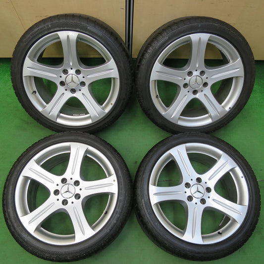 [送料無料] バリ溝！キレイ！9.5分★ベンツ W219 CLSクラス 純正 245/40R18 コンチネンタル スポーツコンタクト2 MO 18インチ PCD112/5H★4101401イノ