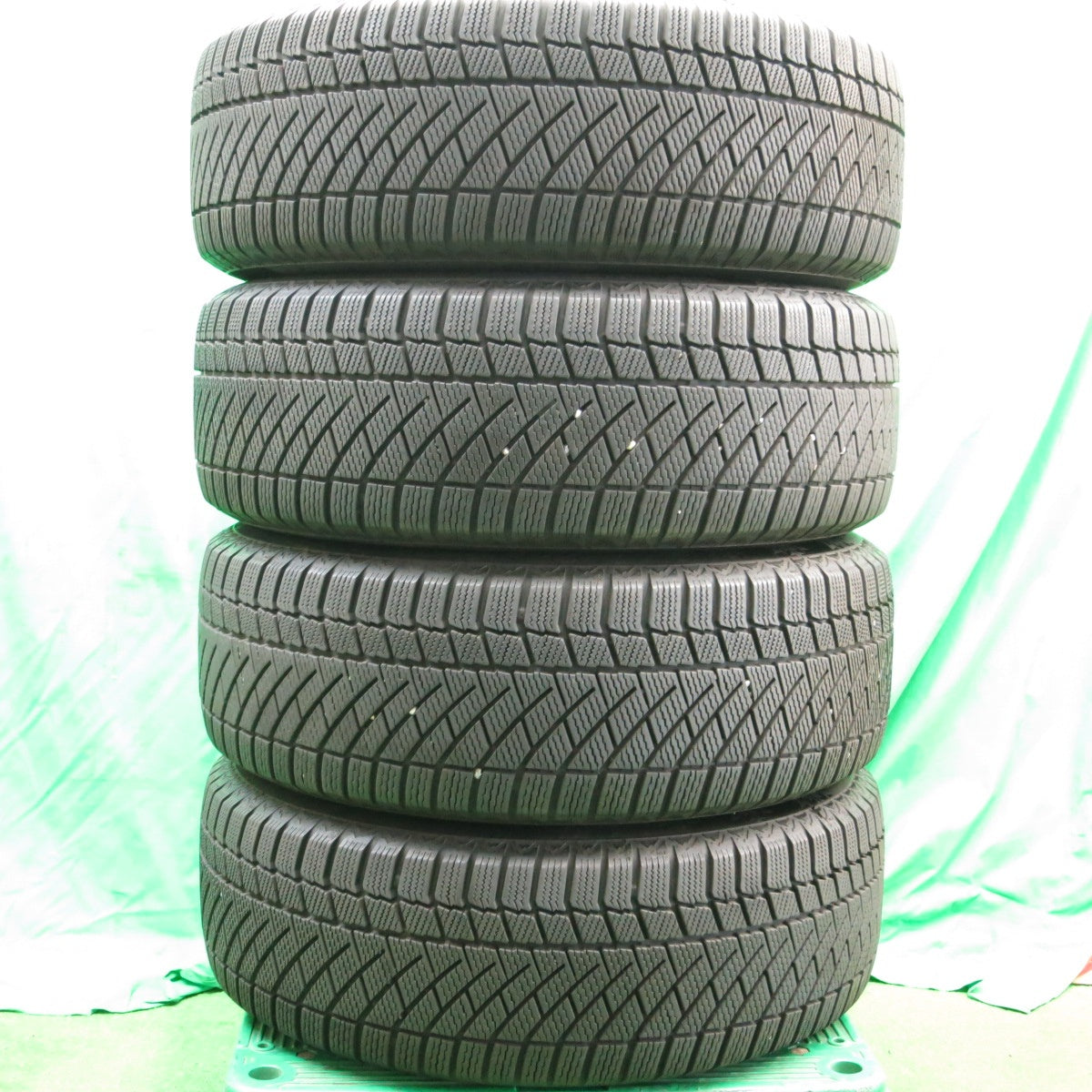 *送料無料* 4本価格★スタッドレス 225/60R17 コンチネンタル コンチバイキング コンタクト6 Zmeist VS-1 17インチ PCD114.3/5H★4042706ナス