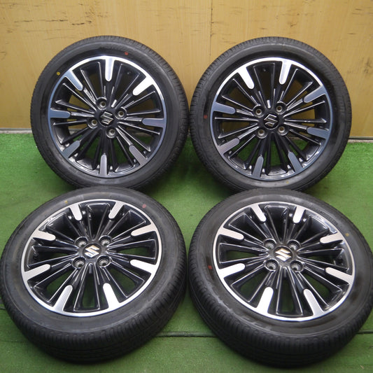 *送料無料* 新車外し！22年★スズキ MK53S スペーシア カスタム XS 純正 165/55R15 ブリヂストン エコピア EP150 PCD100/4H★4040514Hノ