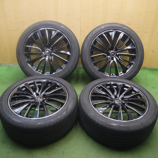 *送料無料* キレイ★LEONIS VT weds 235/50R19 ファルケン アゼニス FK510 SUV レオニス 19インチ PCD114.3/5H★4052413Hノ