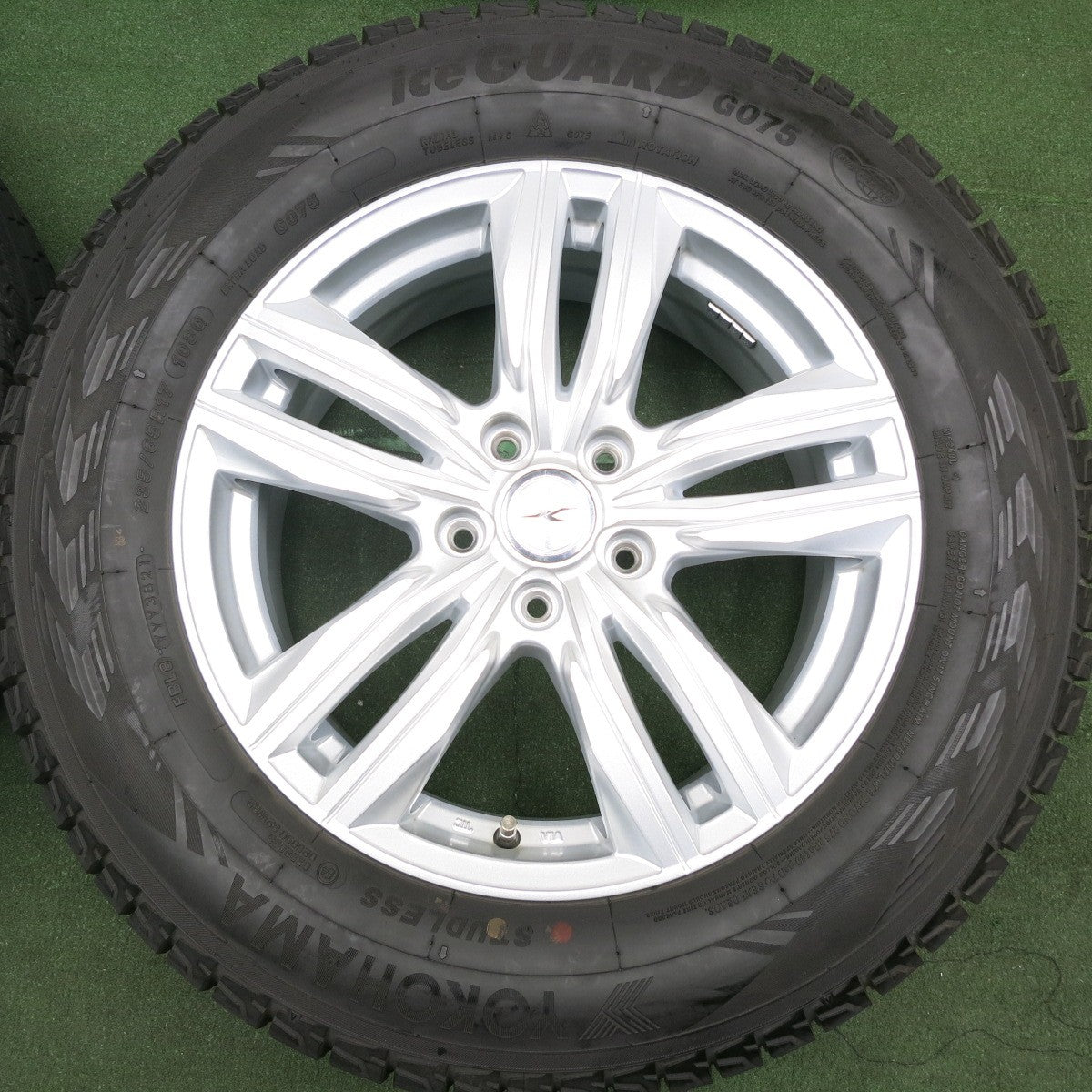 *送料無料* バリ溝！21年！キレイ！ほぼ10分★スタッドレス 235/65R17 ヨコハマ アイスガード G075 JOKER ジョーカー 17インチ PCD114.3/5H★4052601HAス