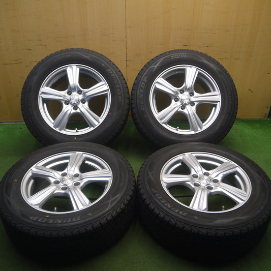 *送料無料* バリ溝！キレイ！9.5分★スタッドレス 225/65R17 ダンロップ ウインターマックス SJ8 VIOLENTO ヴィオレント 17インチ PCD114.3/5H★4031508Hス