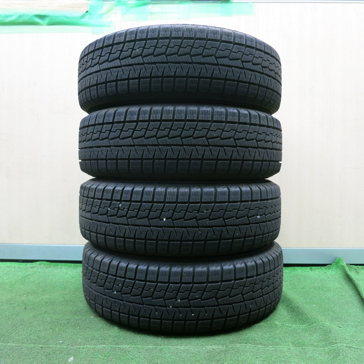 *送料無料* バリ溝！22年！キレイ！9分★スタッドレス 185/65R15 ヨコハマ アイスガード iG70 MANARAY SPORT マナレイ PCD100/4H★4062802NJス