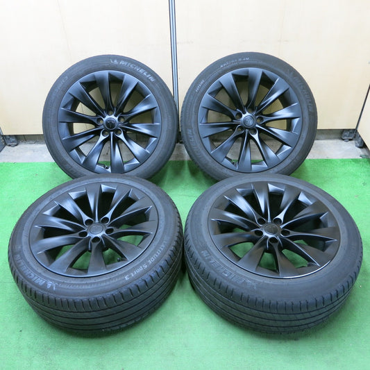 *送料無料* バリ溝！8.5分★テスラ モデルX 純正 255/45R20 275/45R20 ミシュラン LATITUDE Sport3 20インチ PCD120/5H★4060805ナノ