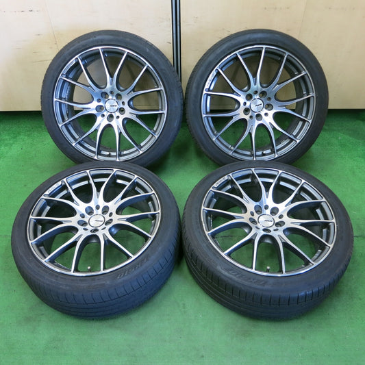 *送料無料* 4本★RAYS HOMURA 2X7 225/45R19 ファルケン アゼニス FK510 レイズ ホムラ PCD100/5H★4061402ナノ