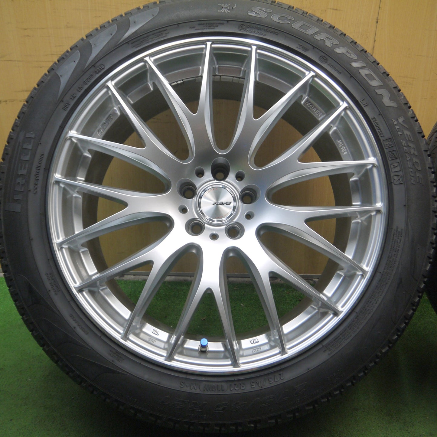 *送料無料* バリ溝！キレイ！9分★RAYS HOMURA 2X9 275/45R21 ピレリ スコーピオン VERDE 21インチ レイズ ホムラ 2×9 PCD114.3/5H★4071003Hノ