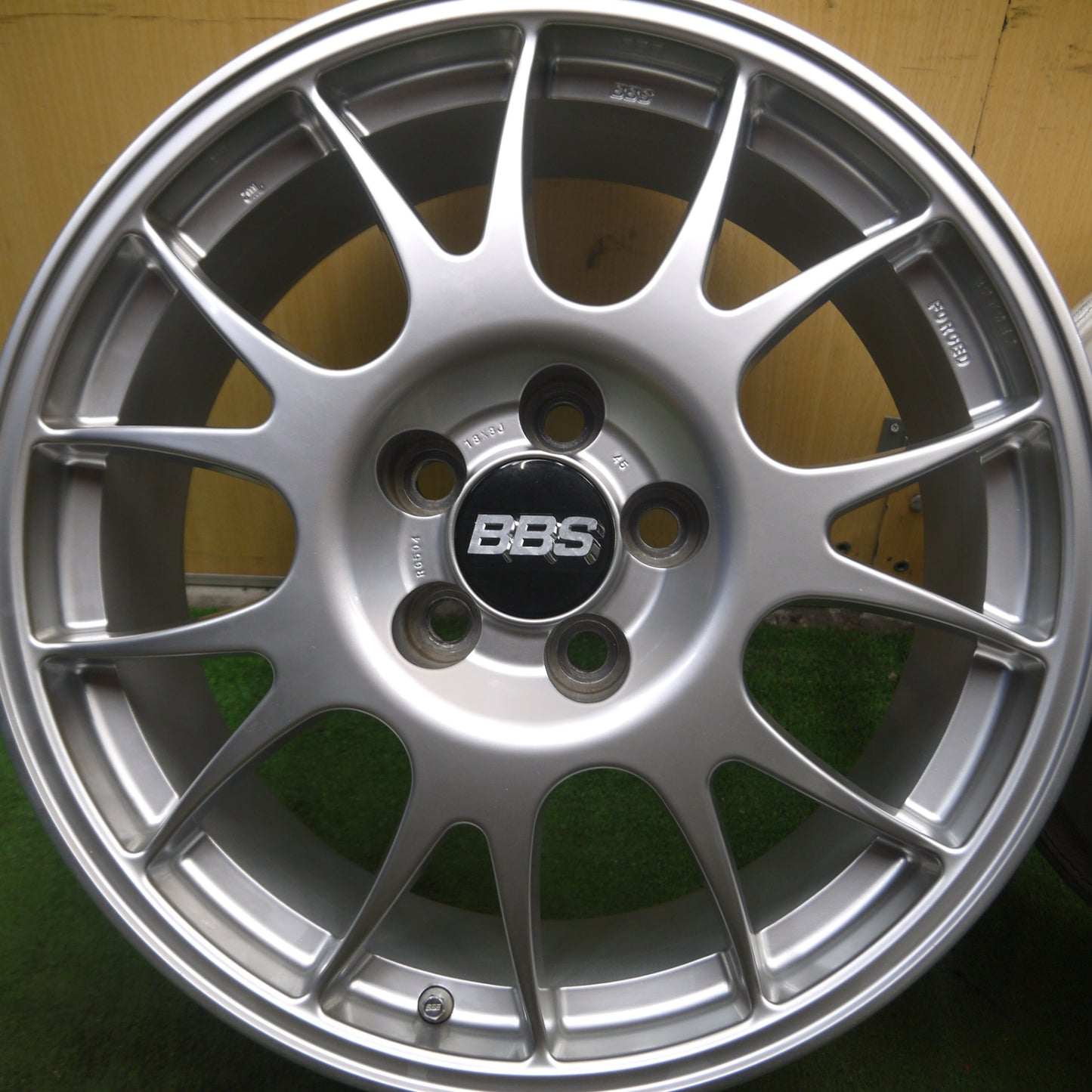 *送料無料* キレイ★トヨタ 200系 クラウン 純正 OP BBS RG504 ホイール 18インチ 18×8J PCD114.3/5H★4041915Hホ