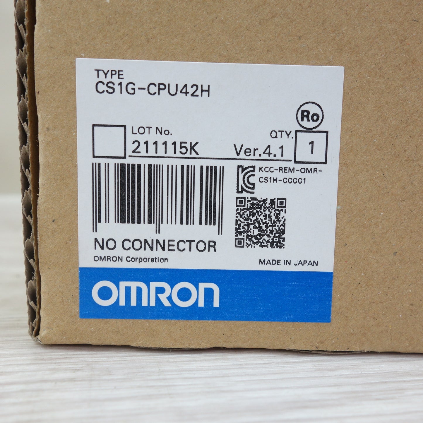 ●複数在庫有●[送料無料] 未使用☆OMRON オムロン CPUユニット CS1G-CPU42H プログラマブルコントローラ Ver.4.1☆