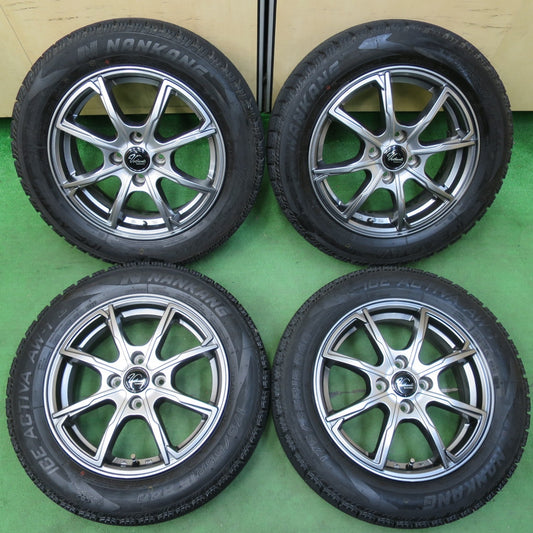 [送料無料] バリ溝！21年！キレイ！ほぼ10分★スタッドレス 175/65R15 ナンカン アイスアクティバ AW-1 Verthandi ヴェルザンディ 15インチ PCD100/4H★4111505イス