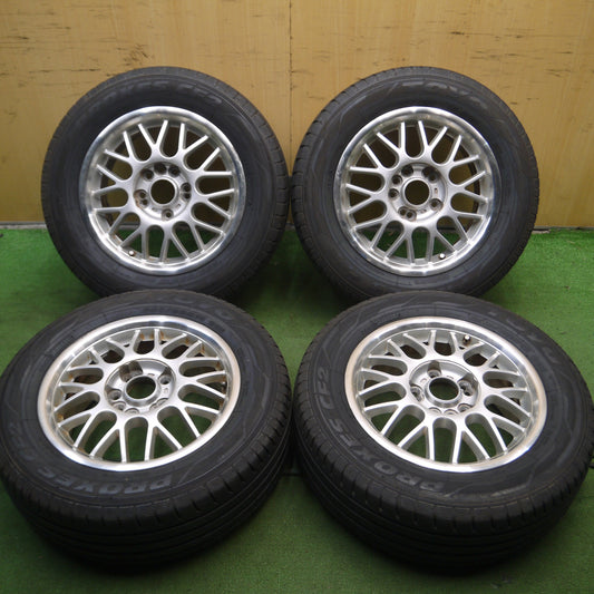 *送料無料* バリ溝！9.5分★205/60R15 トーヨー プロクセス CF2 社外 アルミ 15インチ PCD114.3/5H 4H マルチ★4040810Hノ