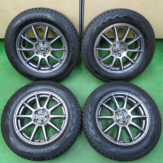 *送料無料* バリ溝！9.5分★スタッドレス 225/65R17 ヨコハマ アイスガード G075 SCHNEIDER シュナイダー 17インチ PCD114.3/5H★4072202イス