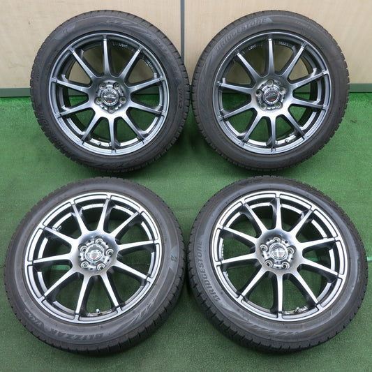 *送料無料* バリ溝！9.5分★インプレッサ等 205/50R17 スタッドレス ブリヂストン ブリザック VRX2 SCHNEIDER シュナイダー PCD100/5H★4040909TNス