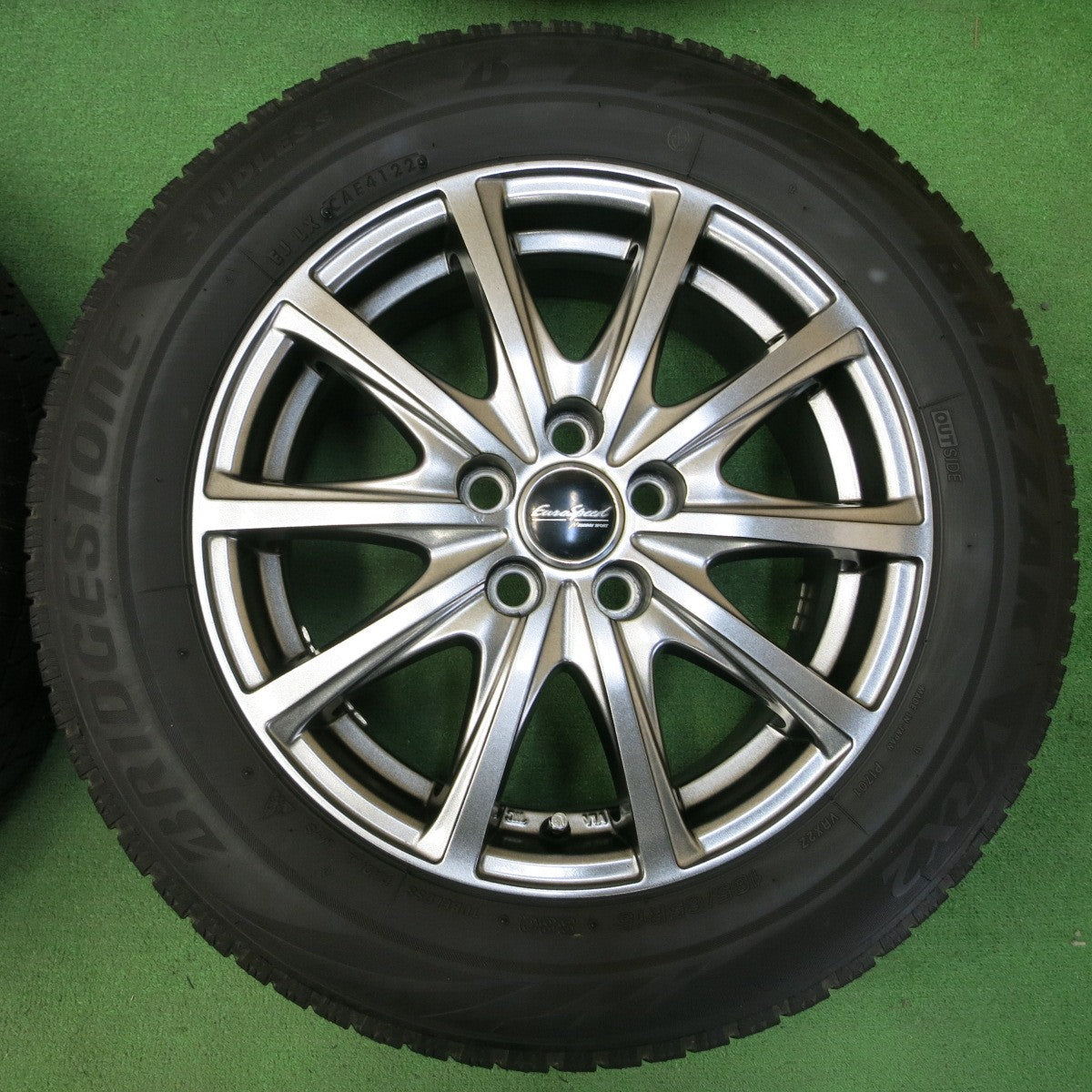 *送料無料* キレイ！22年★スタッドレス 185/65R15 ブリヂストン ブリザック VRX2 EuroSpeed MANARAY SPORT 15インチ PCD100/5H★4042708イス