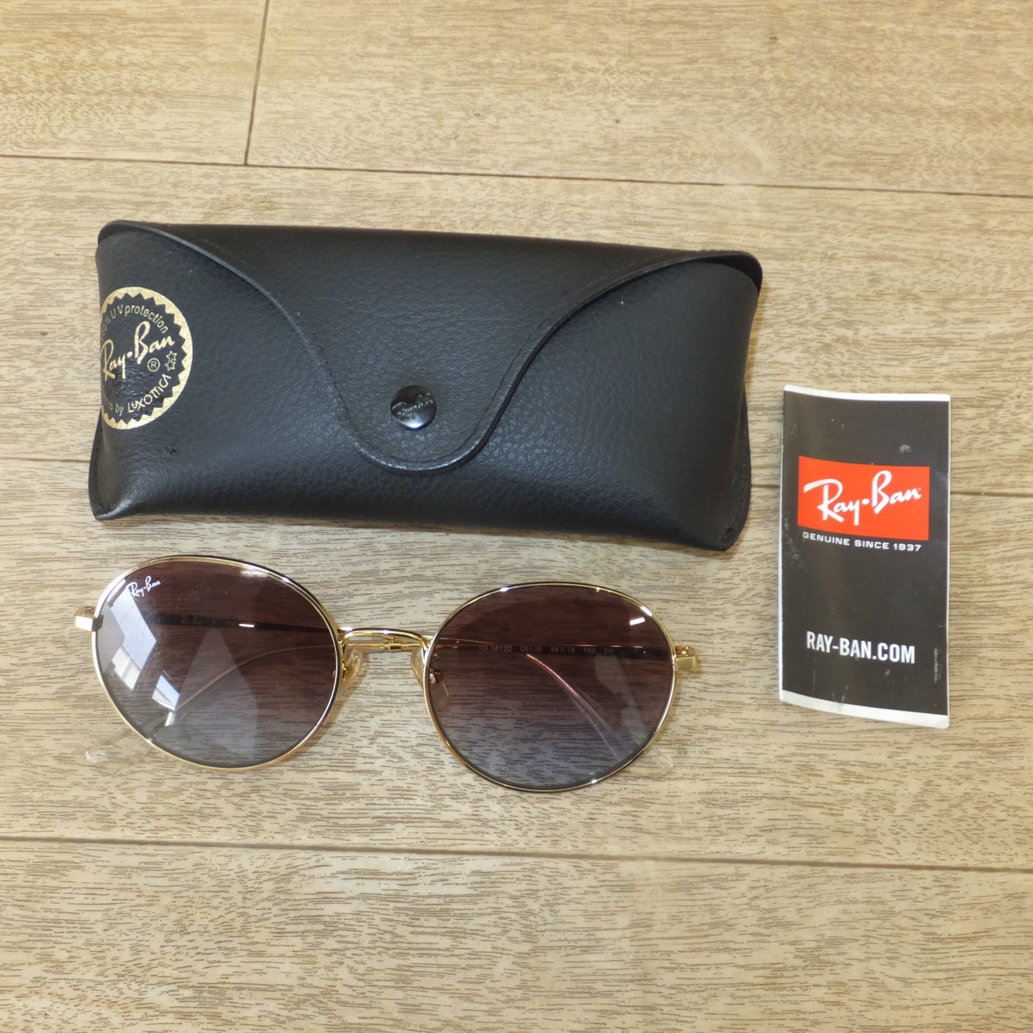 [送料無料] 美品★レイバン Ray-Ban サングラス RB3612D 001/I8 56□19 145 2N★