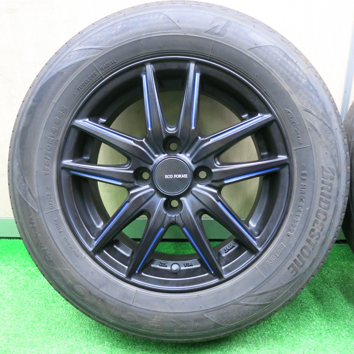 [送料無料] キレイ！22年★175/70R14 ブリヂストン レグノ GR-X2 ECO FORME エコフォルム 14インチ PCD100/4H★4100502NJノ