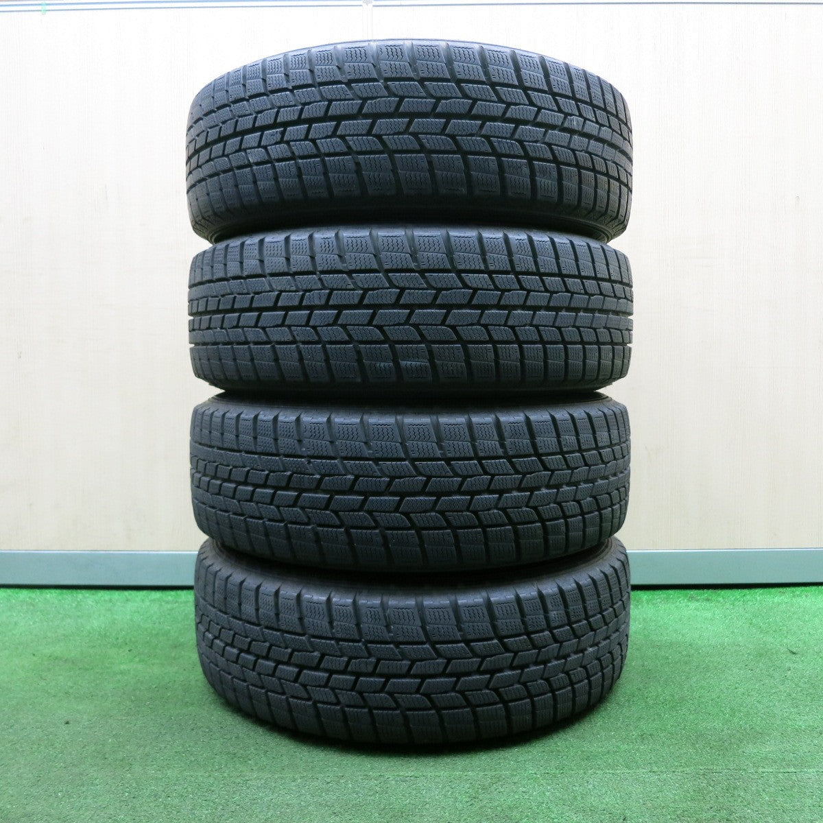 *送料無料* バリ溝！キレイ！8.5分★スタッドレス 185/65R15 グッドイヤー アイスナビ6 LOXARNY SPORT BADX ロクサーニ 632 PCD100/4H★4032903NJス