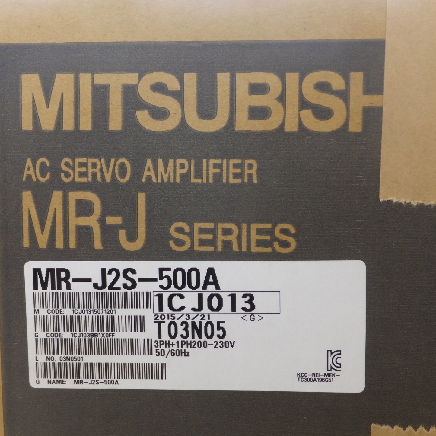 [送料無料] 未使用★三菱 MITSUBISHI サーボアンプ AC SERVO AMPLIFIER MR-J SERIES MR-J2S-500A(5)★