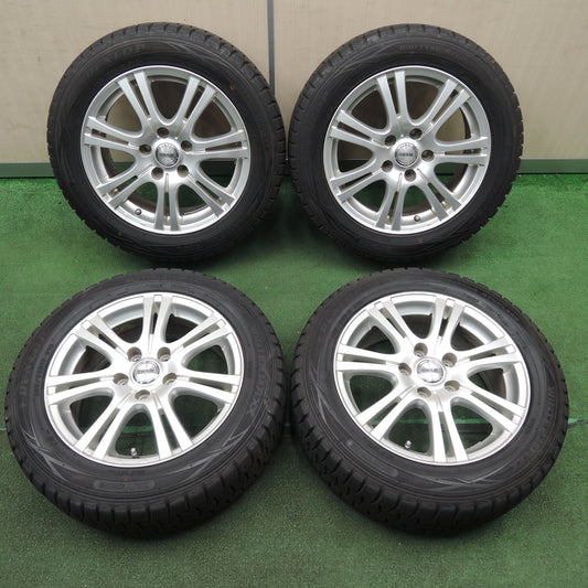 *送料無料* バリ溝！キレイ！9.5分★スタッドレス 205/55R16 ダンロップ ウインターマックス WM01 REVERLINE リバーライン PCD114.3/5H★4031401TNス