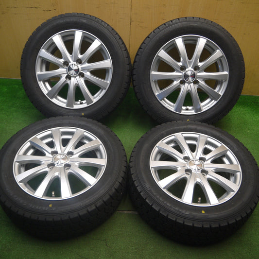 [送料無料] バリ溝！21年！キレイ！ほぼ10分★スタッドレス 185/60R15 グッドイヤー アイスナビ7 ravrion RS01 ラブリオン 15インチ PCD100/4H★5021904Hス