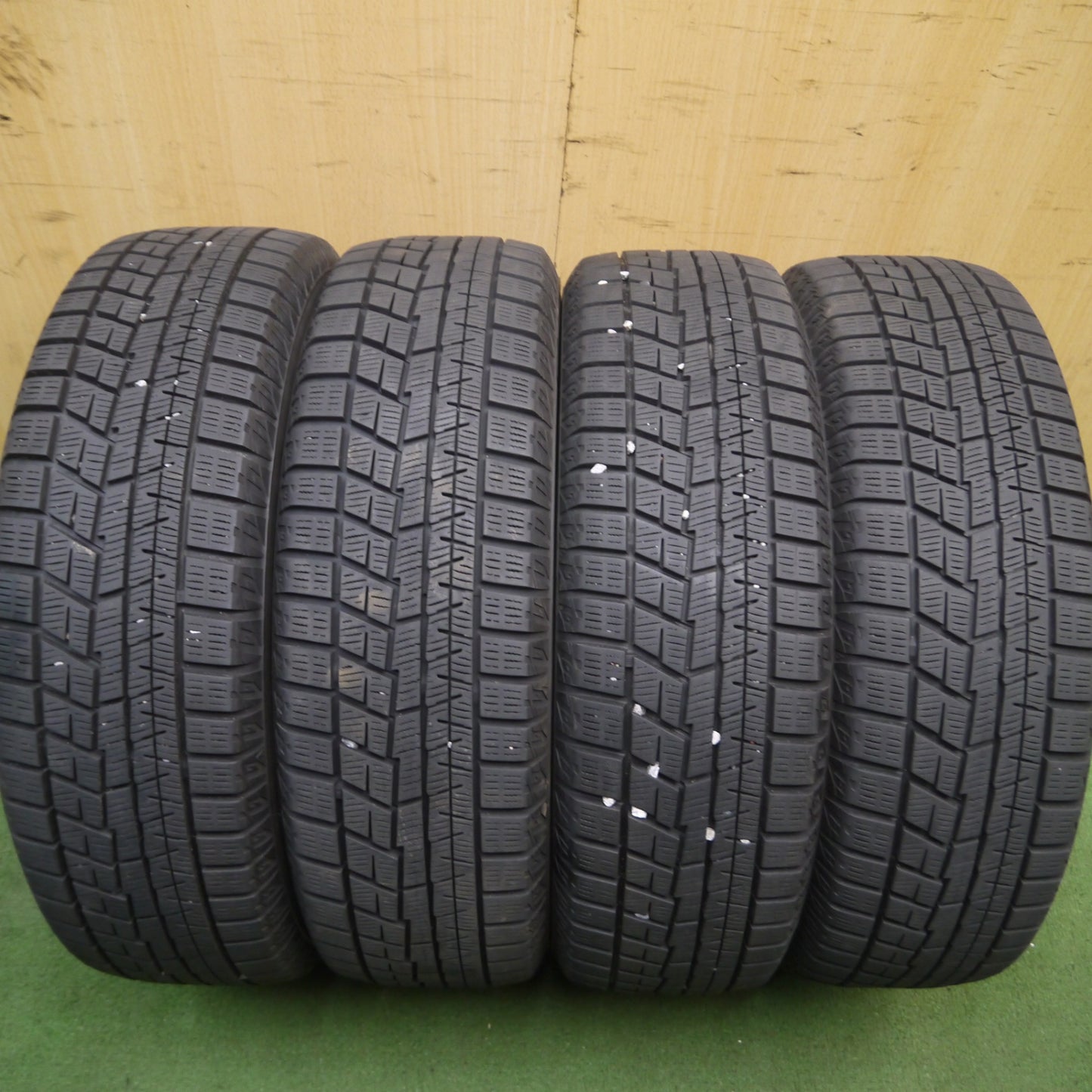 *送料無料* バリ溝！9分★ダイハツ LA600S タント カスタム 純正 165/55R15 スタッドレス ヨコハマ アイスガード iG60 PCD100/4H★4032606Hス