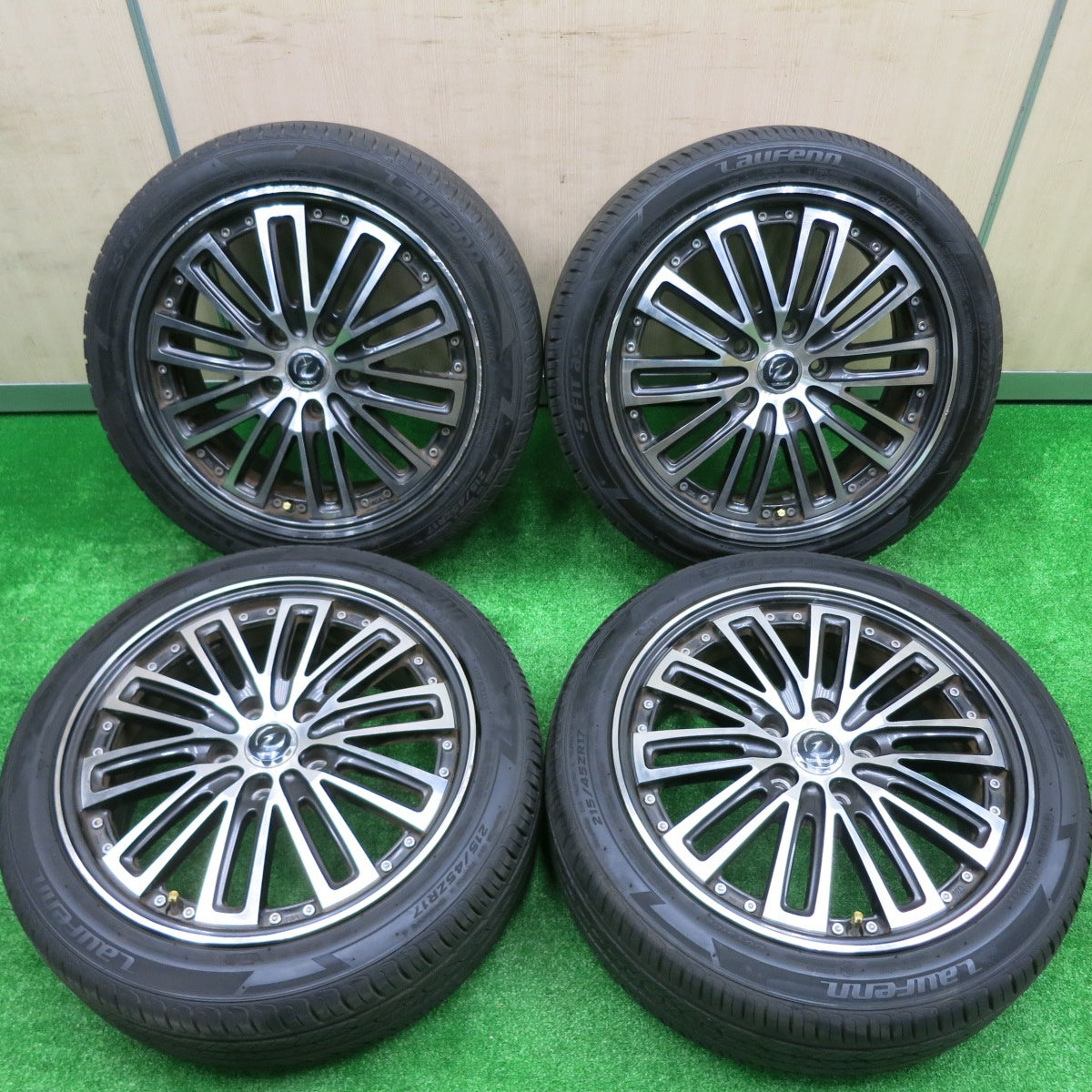 *送料無料* バリ溝！9.5分★215/45R17 ラウフェン S FIT as WREST ヴァレスト 17インチ PCD114.3/5H★4073002HAノ