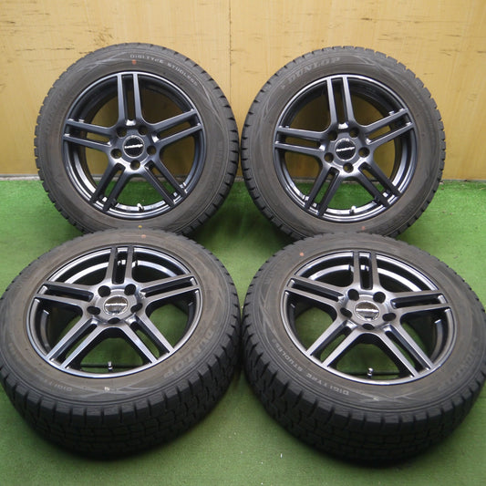 *送料無料* バリ溝！キレイ！8.5分★ベンツ等 Eurodesign 205/55R16 スタッドレス ダンロップ ウインターマックス WM01 ユーロデザイン PCD112/5H★4052408Hス