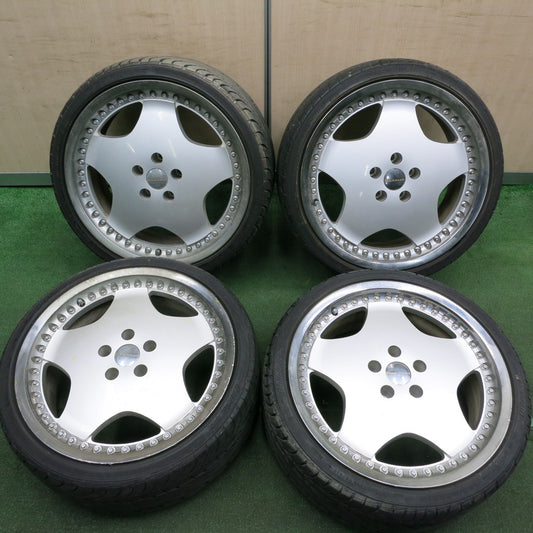 *送料無料* 4本価格★希少 WORK Barosso 245/35R19 ダンロップ LE MANS LM701 バロッソ 19インチ PCD114.3/5H★4051908HAノ