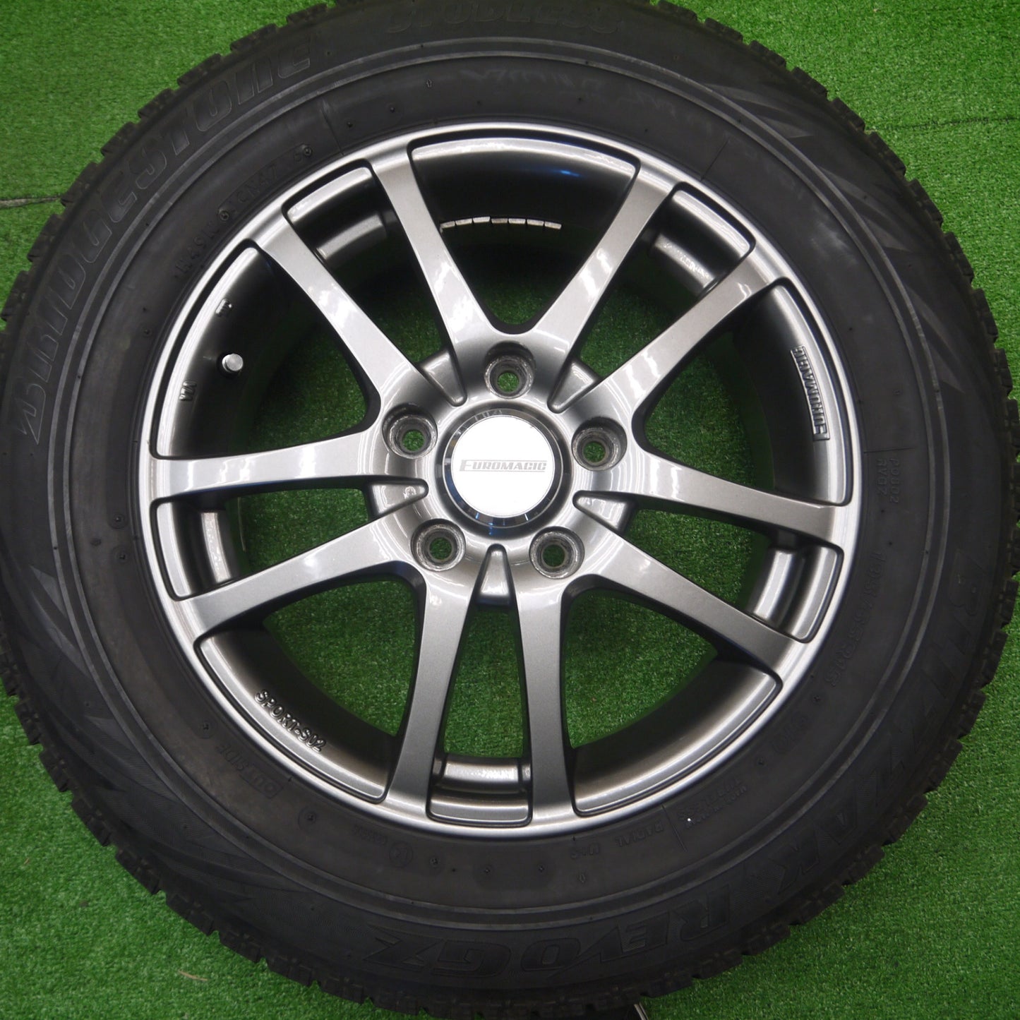 *送料無料* キレイ★EUROMAGIC SPORT-S02 195/65R15 スタッドレス ブリヂストン ブリザック REVO GZ ユーロマジック PCD114.3/5H★4091003Hス