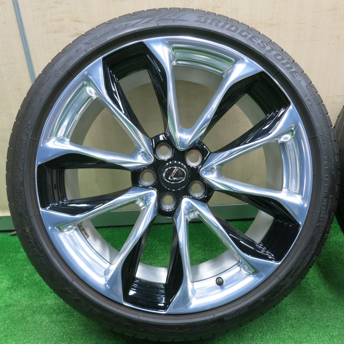 [送料無料] バリ溝！キレイ！9.5分★レクサス LC Sパッケージ 純正 245/40R21 275/35R21 ブリヂストン ポテンザ S001L 21インチ PCD120/5H★4092905NJノ