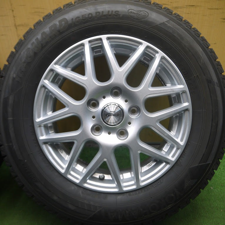 *送料無料* バリ溝！キレイ！ほぼ10分★スタッドレス 205/65R15 ヨコハマ アイスガード iG50 プラス D.O.S. GaviaLⅡ DOS PCD114.3/5H★4020911Hス