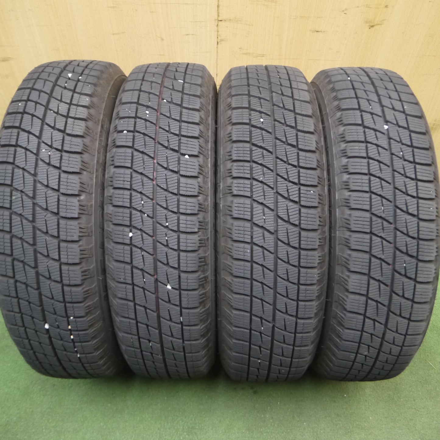 *送料無料* バリ溝！22年！キレイ！9分★スタッドレス 155/65R14 アイスエスポルテ Exceeder エクシーダー 14インチ PCD100/4H★4060704Hス