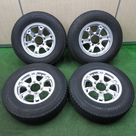 *送料無料* バリ溝！キレイ！8.5分★ハイエース等 KEELER 195/80R15 スタッドレス ブリヂストン ブリザック VL1 キーラー 15インチ PCD139.7/6H★4031807NJス