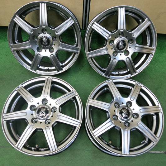 [送料無料] キレイ★MANARAY SPORT マナレイスポーツ 15インチ ホイール 15×6J PCD114.3/5H★4101811SYホ