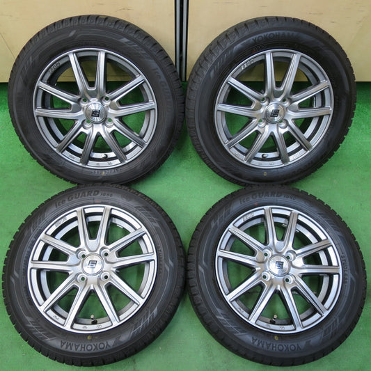 *送料無料* バリ溝！キレイ！ほぼ10分★スタッドレス 165/65R14 ヨコハマ アイスガード iG60 SEIN ザイン 14インチ PCD100/4H★4080603イス