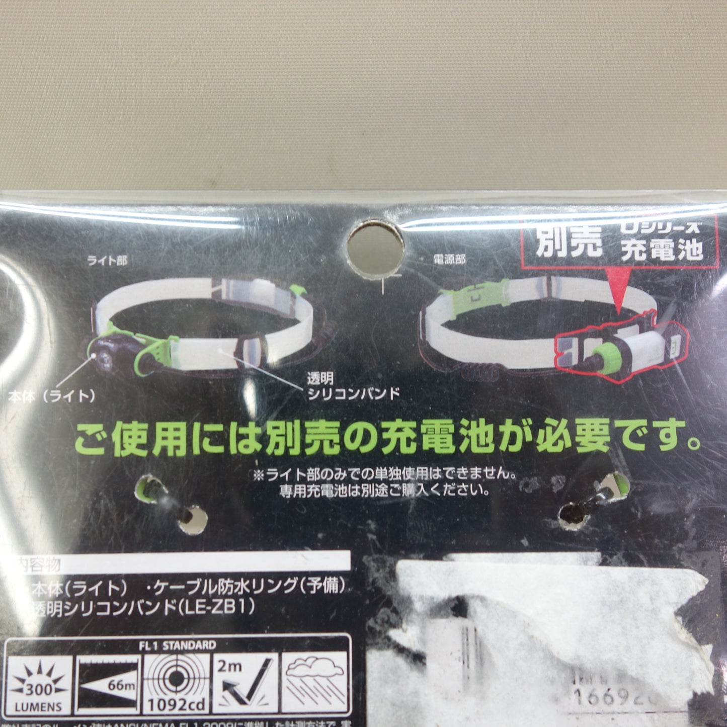 [送料無料] 未使用☆タジマ ペタ LED ヘッドライト 充電池 専用 LE-U303 明るさ最大 300lm TAJIMA☆