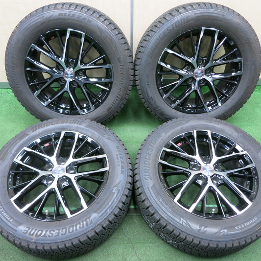 *送料無料* バリ溝！22年！キレイ！9.5分★SMACK ENKEI AME 225/60R17 スタッドレス ブリヂストン ブリザック DM-V3 エンケイ PCD114.3/5H★4051405NJス