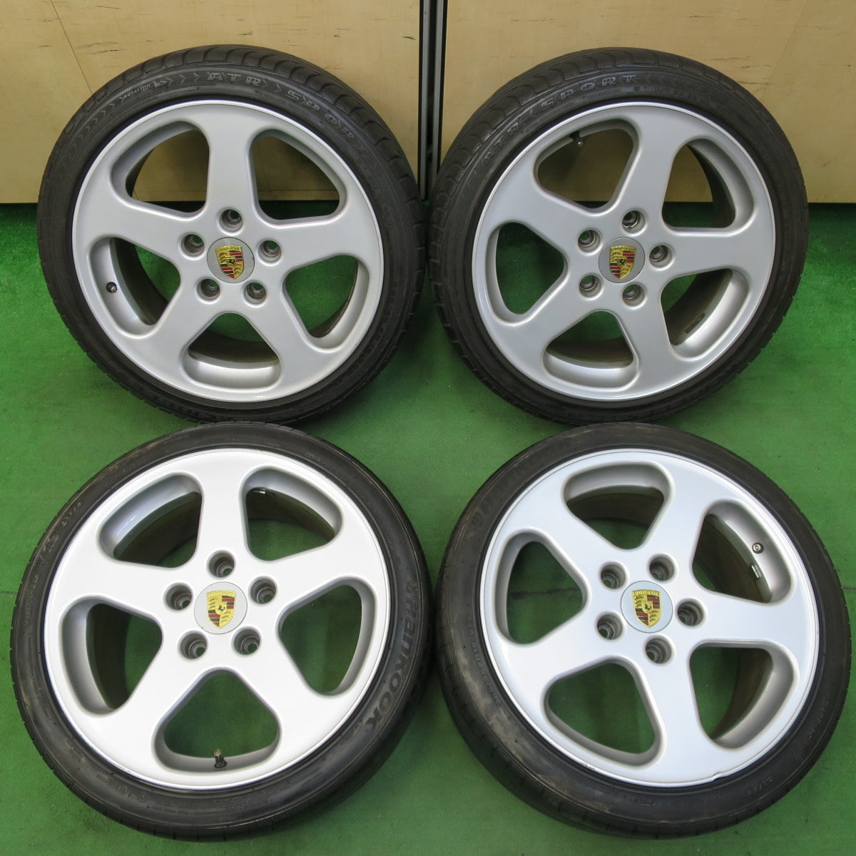 [送料無料] 4本価格★ポルシェ 等 O・Z RUF 235/40R18 265/35R18 ATR SPORT アキレス ハンコック ベンタス V12 evo 18インチ PCD130/5H★4112701イノ