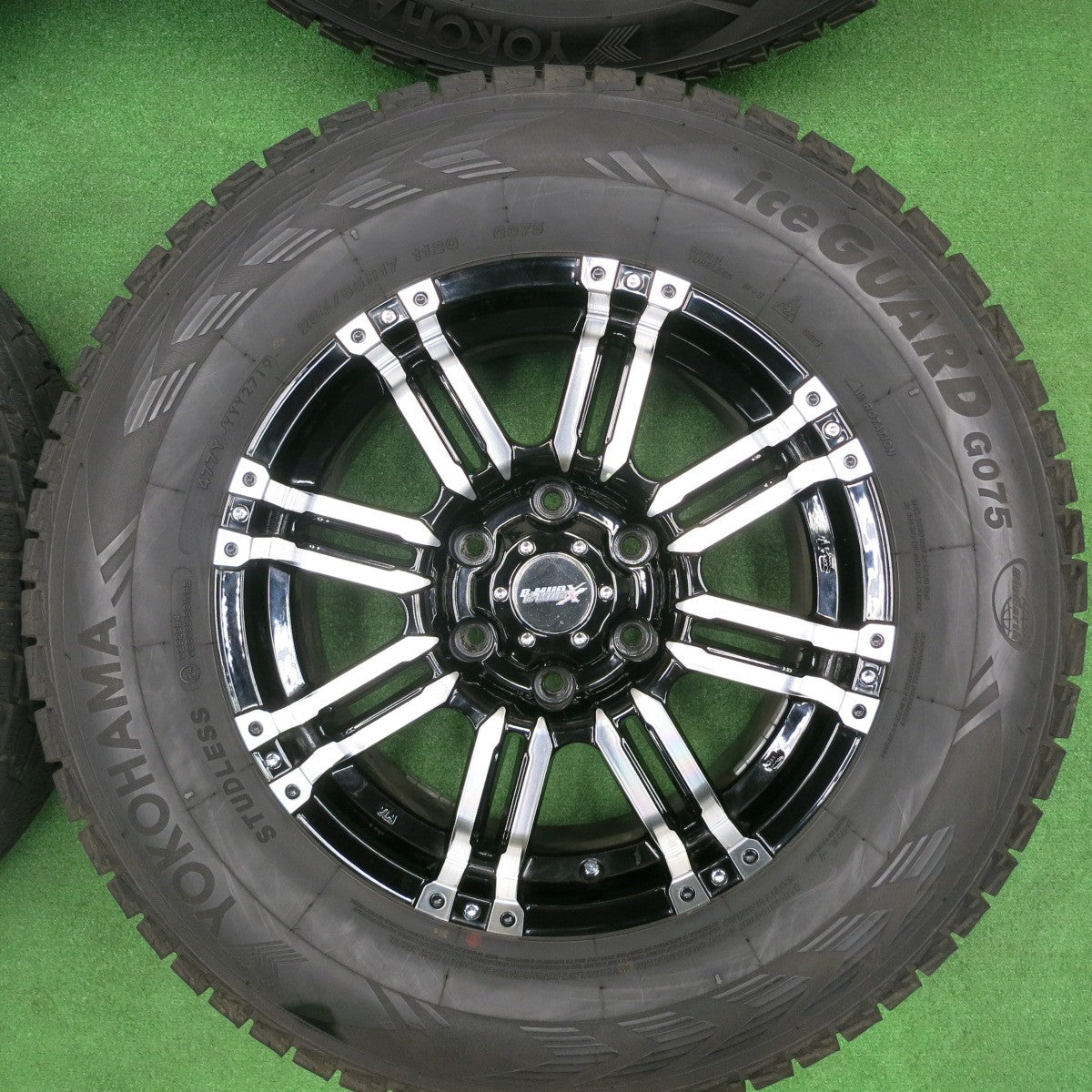 [送料無料] バリ溝！キレイ！9.5分★スタッドレス 265/65R17 ヨコハマ アイスガード G075 B-MUD X BIGWAY 17インチ PCD139.7/6H★4111302TNス