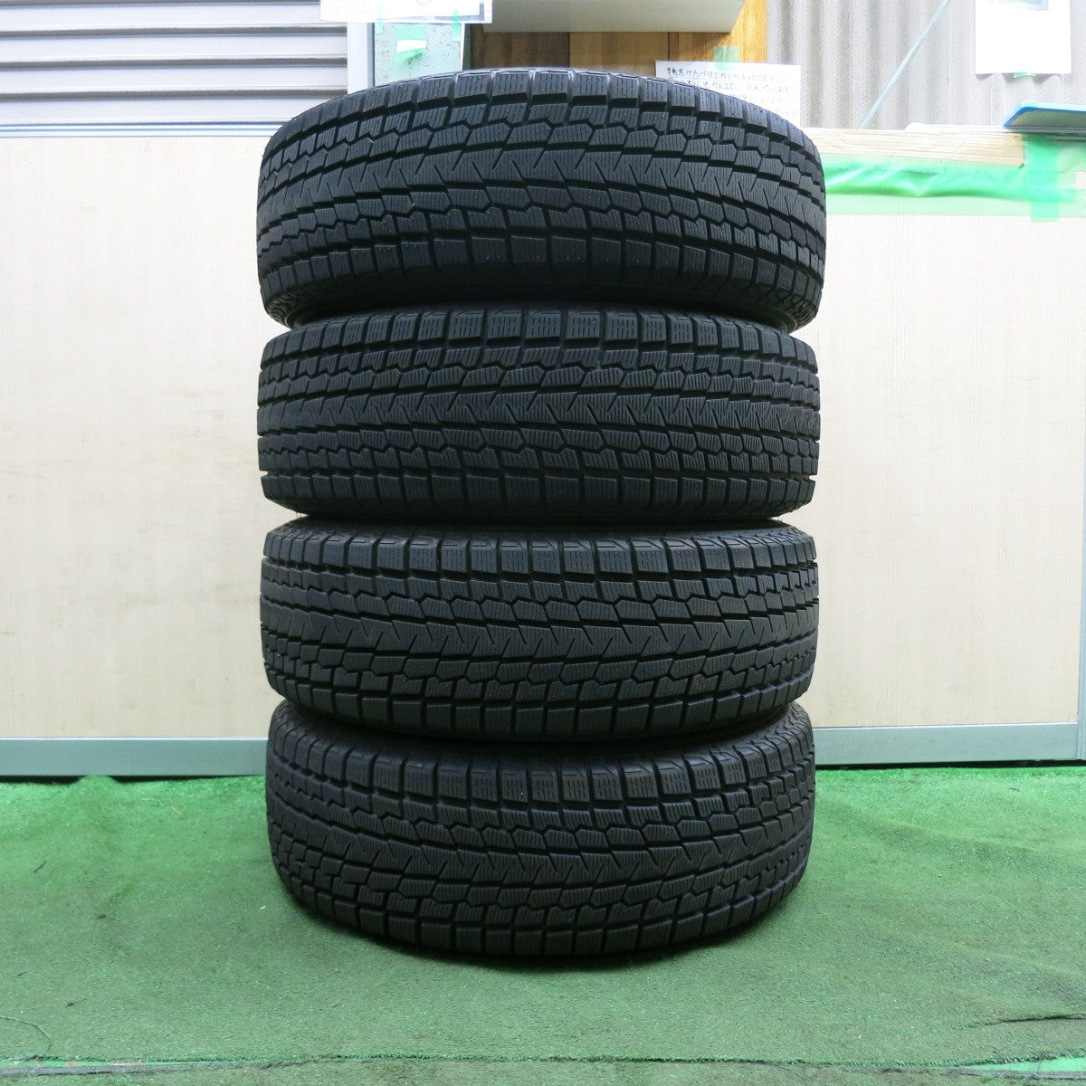 *送料無料* 超バリ溝！22年！キレイ！ほぼ10分★スタッドレス 225/65R17 ヨコハマ アイスガード G075 Ti WHEELS 17インチ PCD114.3/5H★4061901NJス