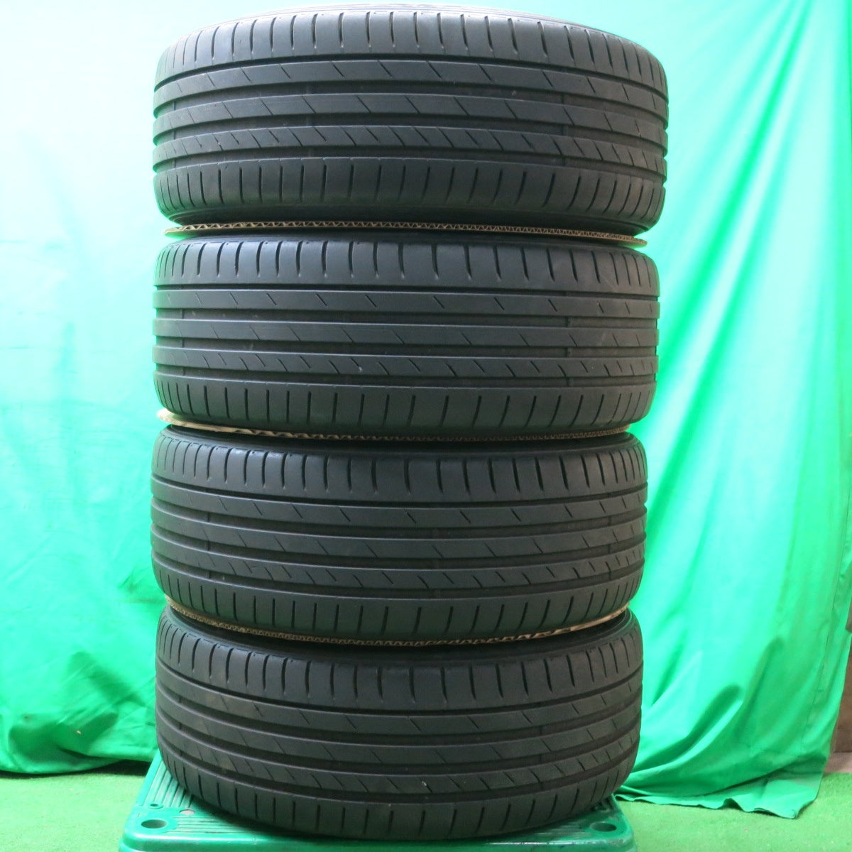 *送料無料* バリ溝！8.5分★GARSON DEEP RACING 215/40R18 クムホ エクスタ PS71 ギャルソン ディープ レーシング PCD100/4H★4050701ナノ