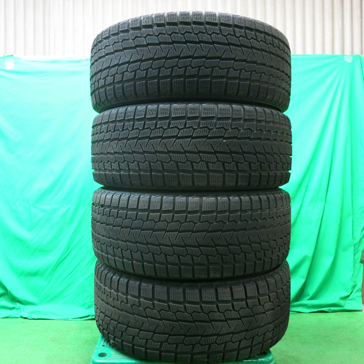 *送料無料* バリ溝！9.5分★ベンツ 等 MAK UNION 255/50R20 スタッドレス ヨコハマ アイスガード G075 20インチ PCD112/5H★4051504ナス