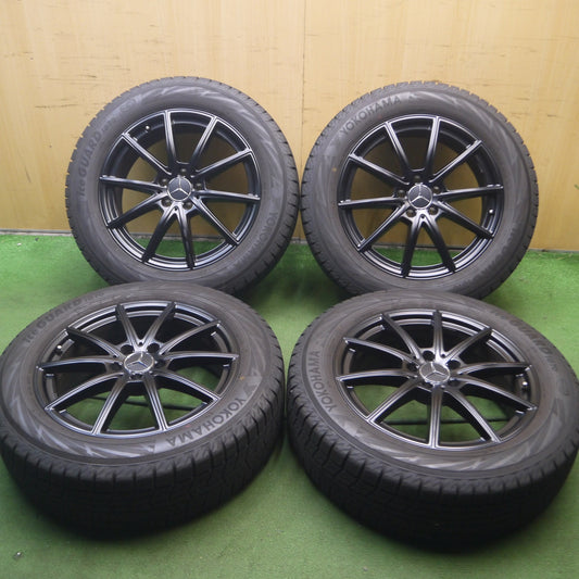 *送料無料* バリ溝！21年！キレイ！9.5分★ベンツ 純正 GLA GLB X247 純正 215/60R18 スタッドレス ヨコハマ アイスガード iG70 PCD112/5H★4052004Hス