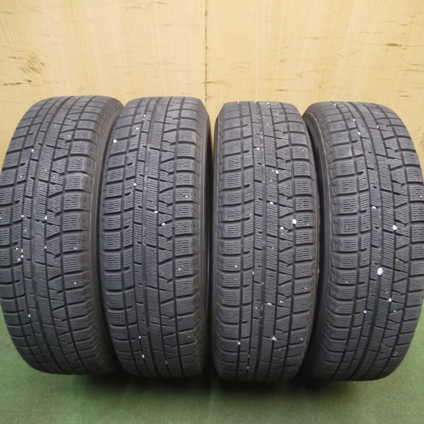 *送料無料* バリ溝！キレイ！9.5分★スタッドレス 185/65R15 ヨコハマ アイスガード iG50 プラス Zmeist M5 15インチ PCD100/4H★4031901Hス